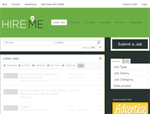 Tablet Screenshot of hireme.com